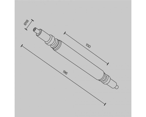 Соединитель линейный Maytoni Accessories for system Axity CA004RC-B