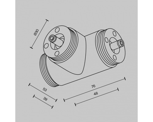 Соединитель T-образный для треков Maytoni  CA015TC-B