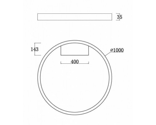 Накладной светильник Maytoni Rim MOD058CL-L65B4K