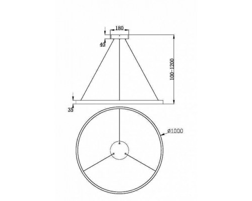 Подвесной светильник Maytoni Rim MOD058PL-L54BSK