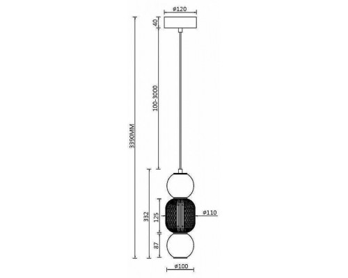 Подвесной светильник Maytoni Drop MOD273PL-L16CH3K