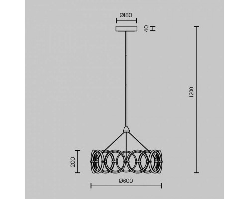 Светильник на штанге Maytoni Link MOD357PL-L40BS3K