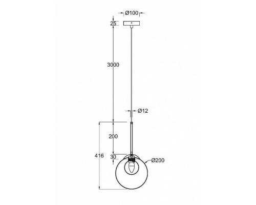 Подвесной светильник Maytoni Basic form MOD521PL-01G3