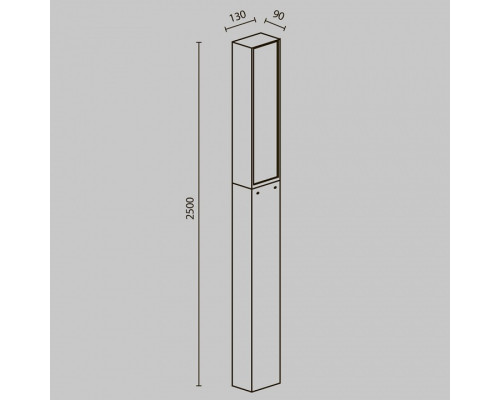Наземный высокий светильник Maytoni Blitz O470FL-L40GF3K