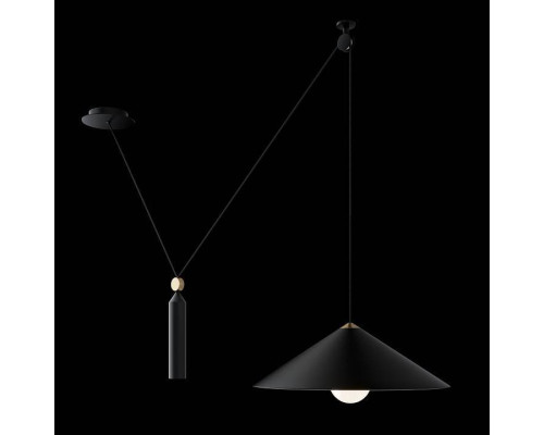 Подвесной светильник Maytoni Peso 1xGU10 черный P080PL-01B