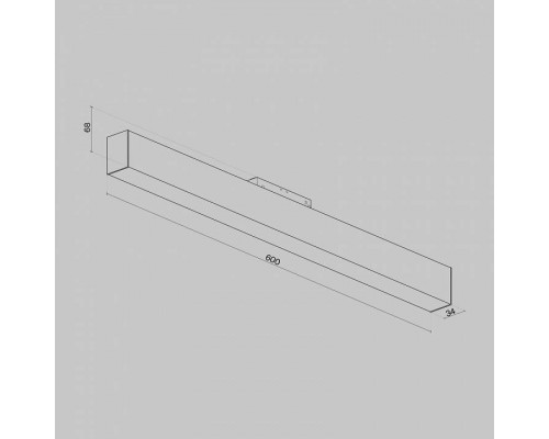 Накладной светильник Maytoni BASIS TR012-2-20W4K-B