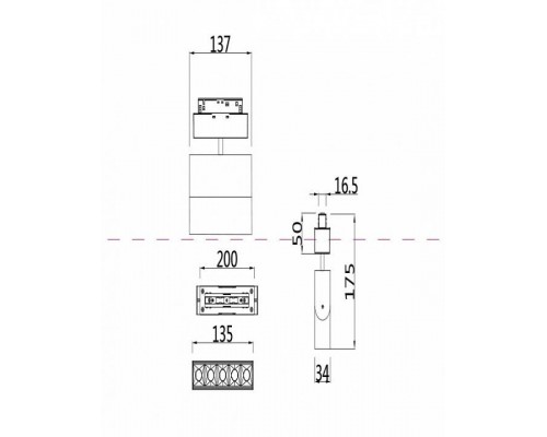 Светильник на штанге Maytoni Points TR015-2-10W3K-B