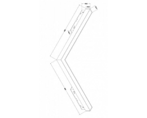 Встраиваемый светильник Maytoni Basis TR042-4-24W3K-WW-DS