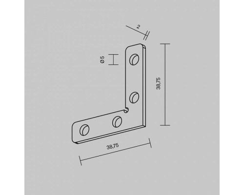 Крепление для трека Maytoni Accessories for tracks Exility TRA034D-CL-42S