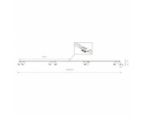 Спот Nowodvorski Mono 2x150 7754