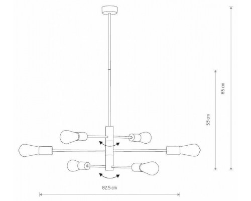 Подвесная люстра Nowodvorski Rotor 7937