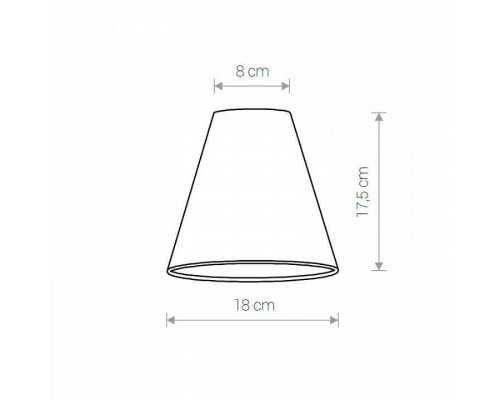 Плафон текстильный Nowodvorski Cameleon Cone S V BL 8415