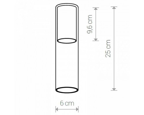 Плафон Nowodvorski Cameleon Cylinder M TR/BS 8543