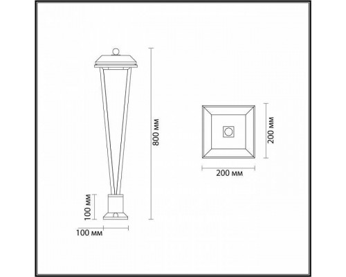 Наземный низкий светильник Odeon Light Bearitz 6655/12GL3