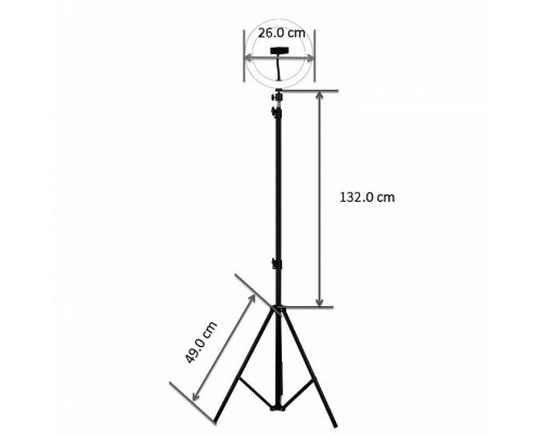 Настольная лампа кольцевая Reluce 00003 00003-0.6-01M BK