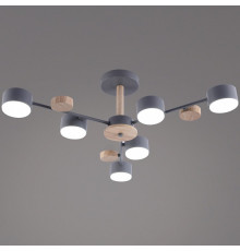Люстра на штанге 03758-0.3-06 GREY+WOOD GX53