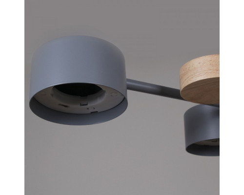 Люстра на штанге De Markt 03758-0.3-06 6xGX53 серый/дерево 03758-0.3-06 GREY+WOOD GX53
