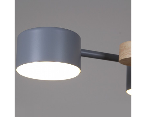 Люстра на штанге De Markt 03758-0.3-06 6xGX53 серый/дерево 03758-0.3-06 GREY+WOOD GX53