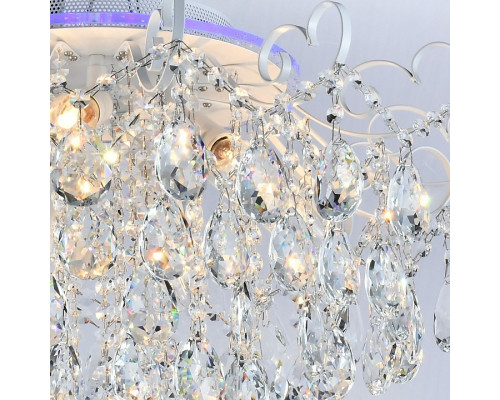 Люстра на штанге De Markt 04024-0.3-07 WH+SILVER PN+RGB