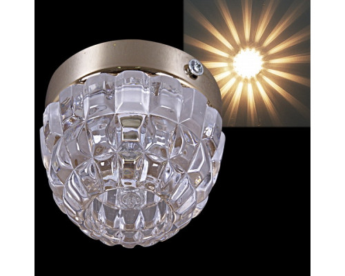 Встраиваемый светильник  21162-9.5-001GB(with base) G9 GD