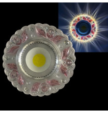 Встраиваемый светильник  42236-9.0-001PL MR16+LED3W CL/PK