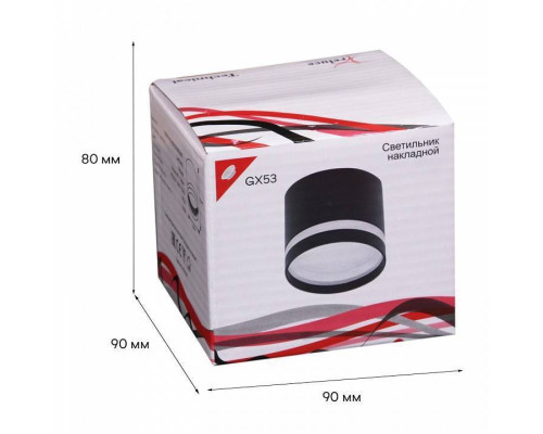 Накладной светильник Reluce 53001 53001-9.5-001LD GX53 BK