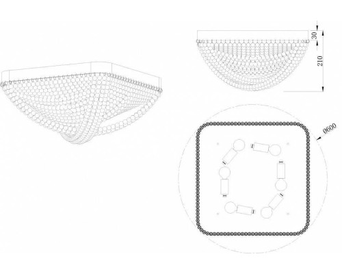 Потолочная люстра Stilfort Marelli 2169/05/06C