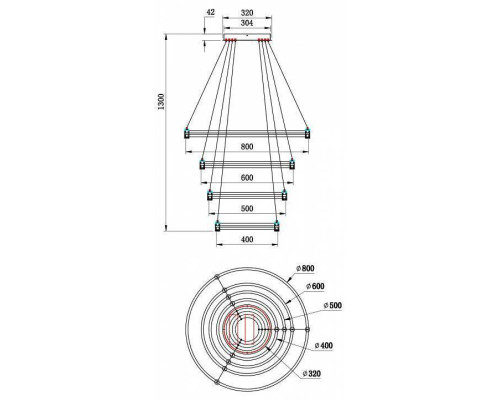 Подвесной светильник Stilfort Tooring 4006/02/04P