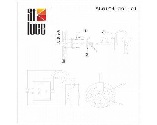 Бра ST-Luce Montecelio SL6104.201.01