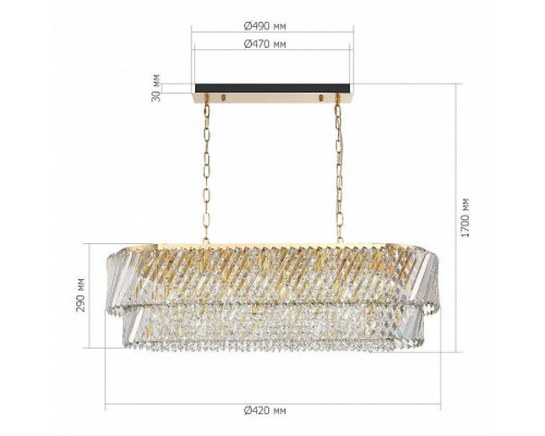 Подвесная люстра ST-Luce RITZ SL6138.303.14