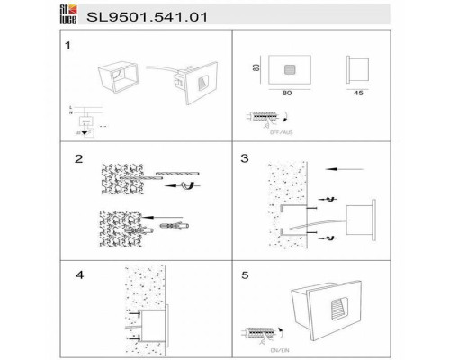 Встраиваемый светильник ST-Luce Visano SL9501.541.01