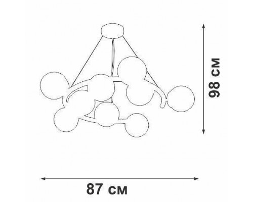 Подвесная люстра Vitaluce V43680 V43680-8/9S