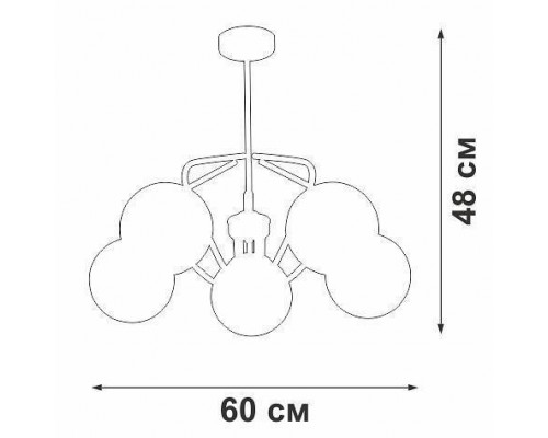 Люстра на штанге Vitaluce V47150 V47150-8/5PL