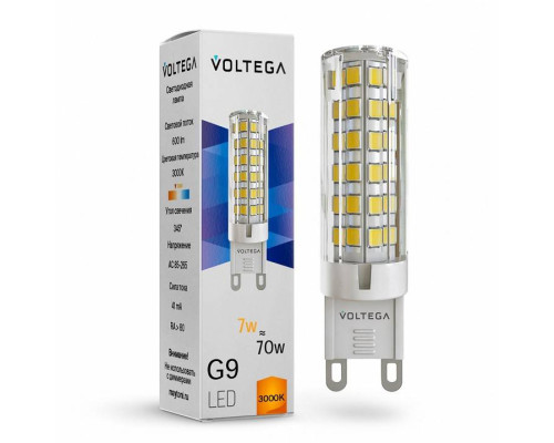 Лампа светодиодная Voltega Capsule G9 7187