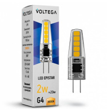 Лампа светодиодная Voltega Capsule G4 G4 2Вт 3000K 7260