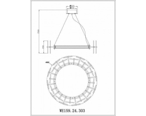 Подвесной светильник Wertmark Nicola WE159.24.303