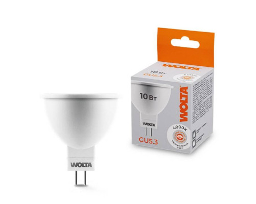 Лампа светодиодная Wolta  GU5.3 10Вт 4000K 25SMR16-220-10GU5.3