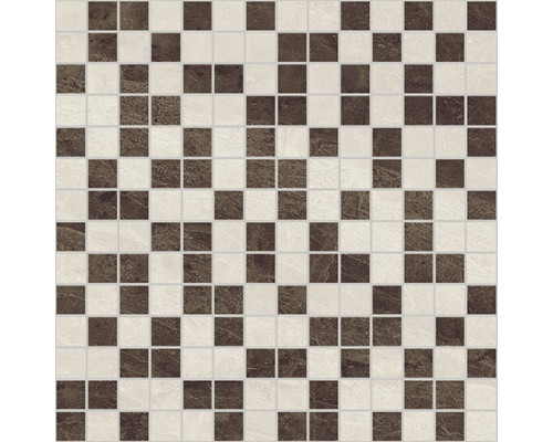 Crystal Мозаика коричневый+бежевый 30х30