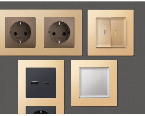 Рамка на 2 поста Ambrella Volt Techno AF220602