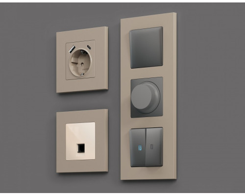 Рамка на 1 пост Ambrella Volt Qubi AF250361