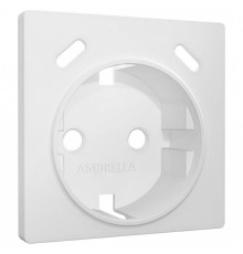 Накладка для розетки с заземлением и со шторками и 2хUSB type С Ambrella Volt ALFA AP1305