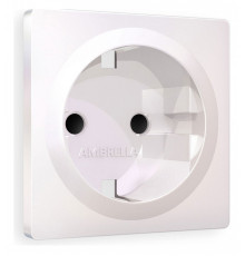 Накладка для розетки с заземлением и со шторками Ambrella Volt Quant AP2070