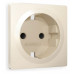 Накладка для розетки с заземлением и со шторками Ambrella Volt Quant AP3270