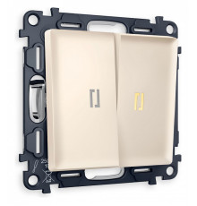 Выключатель двухклавишный с подсветкой без рамки Ambrella Volt Quant MA324010