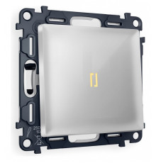 Выключатель одноклавишный с подсветкой без рамки Ambrella Volt Quant MA402010