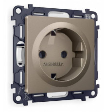 Розетка с заземлением, без рамки Ambrella Volt Quant MA636010