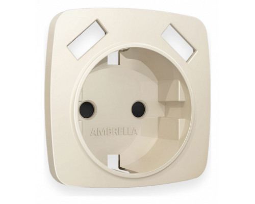 Накладка для розетки с заземлением и со шторками и 2хUSB type A Ambrella Volt Quant OP3290