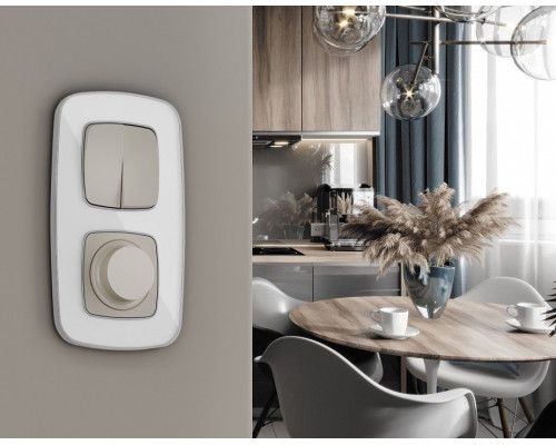 Клавиши для выключателя двухклавишного Ambrella Volt Quant OP3630