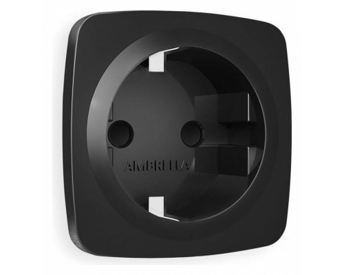 Накладка для розетки с заземлением и со шторками Ambrella Volt Quant OP8070