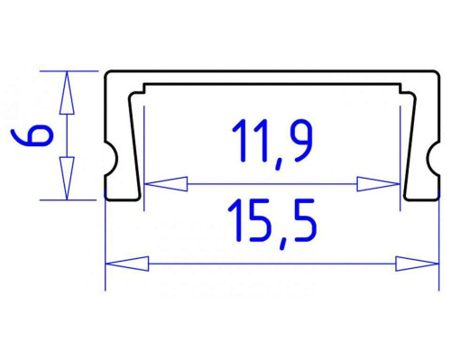 Профиль накладной Ambrella Light GP GP1700WH